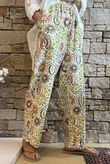Riad Nights Relaxed Barrel Pant Greens